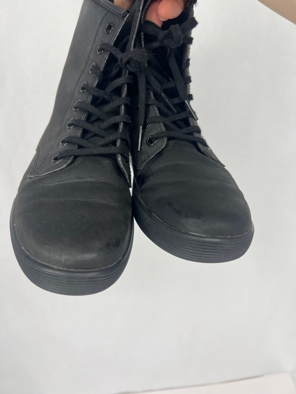 Dr. Martens Sheridan Matte Black Lace-Up High Top Boots - Picture 6 of 12